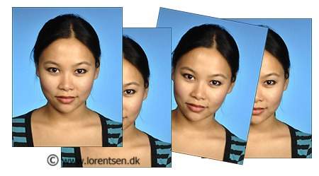 usa visa foto. Foto med blå baggrund. Tysk pasfoto og andre størrelser